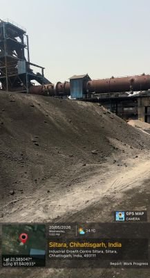 Fire Affected stock of coal